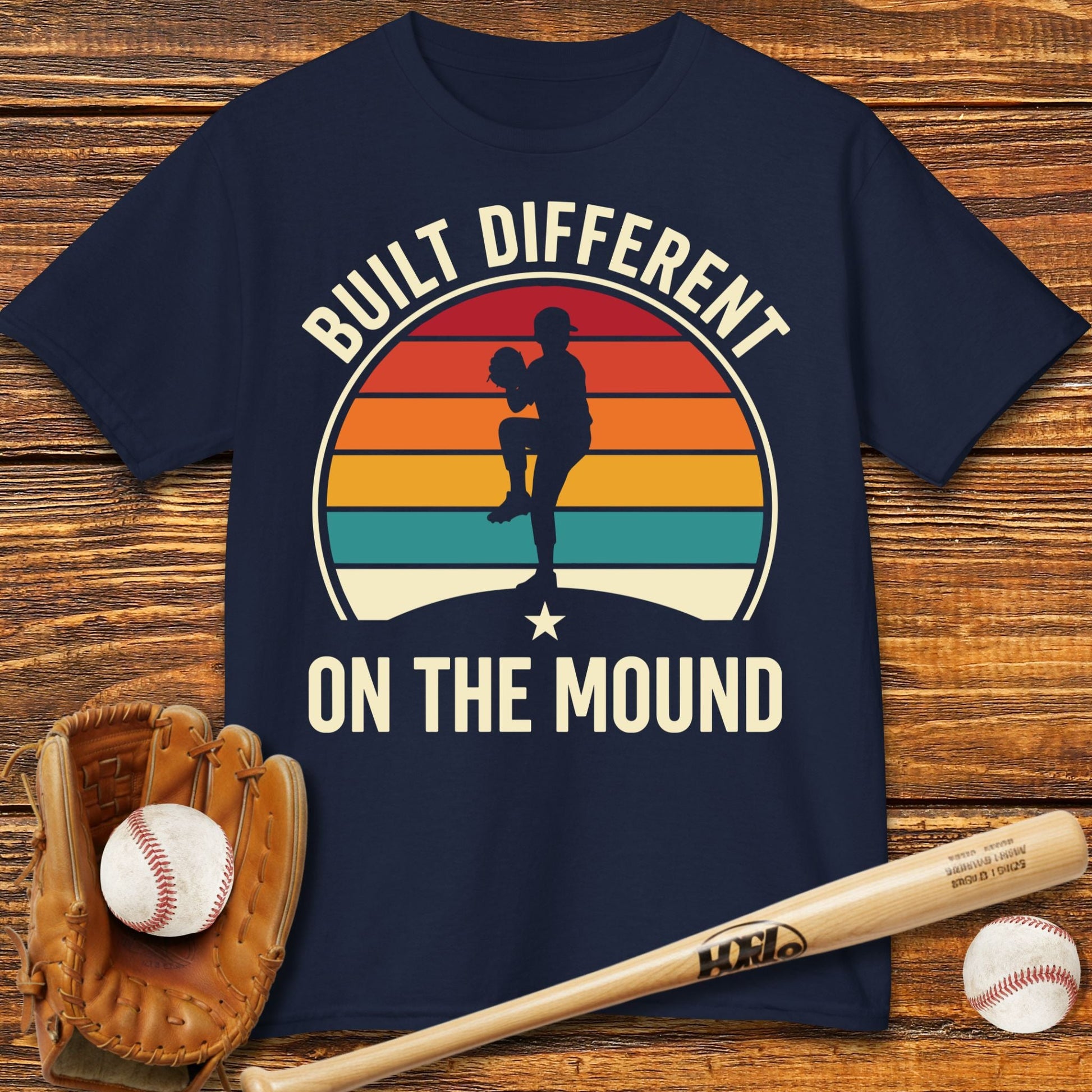 Built Different Pitcher Kids T-shirt - HomeRun PrintsKids clothes