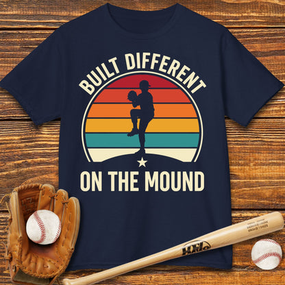 Built Different Pitcher Kids T-shirt - HomeRun PrintsKids clothes