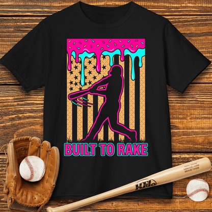 Built To Rake Patriotic Kids T-shirt - HomeRun PrintsKids clothes