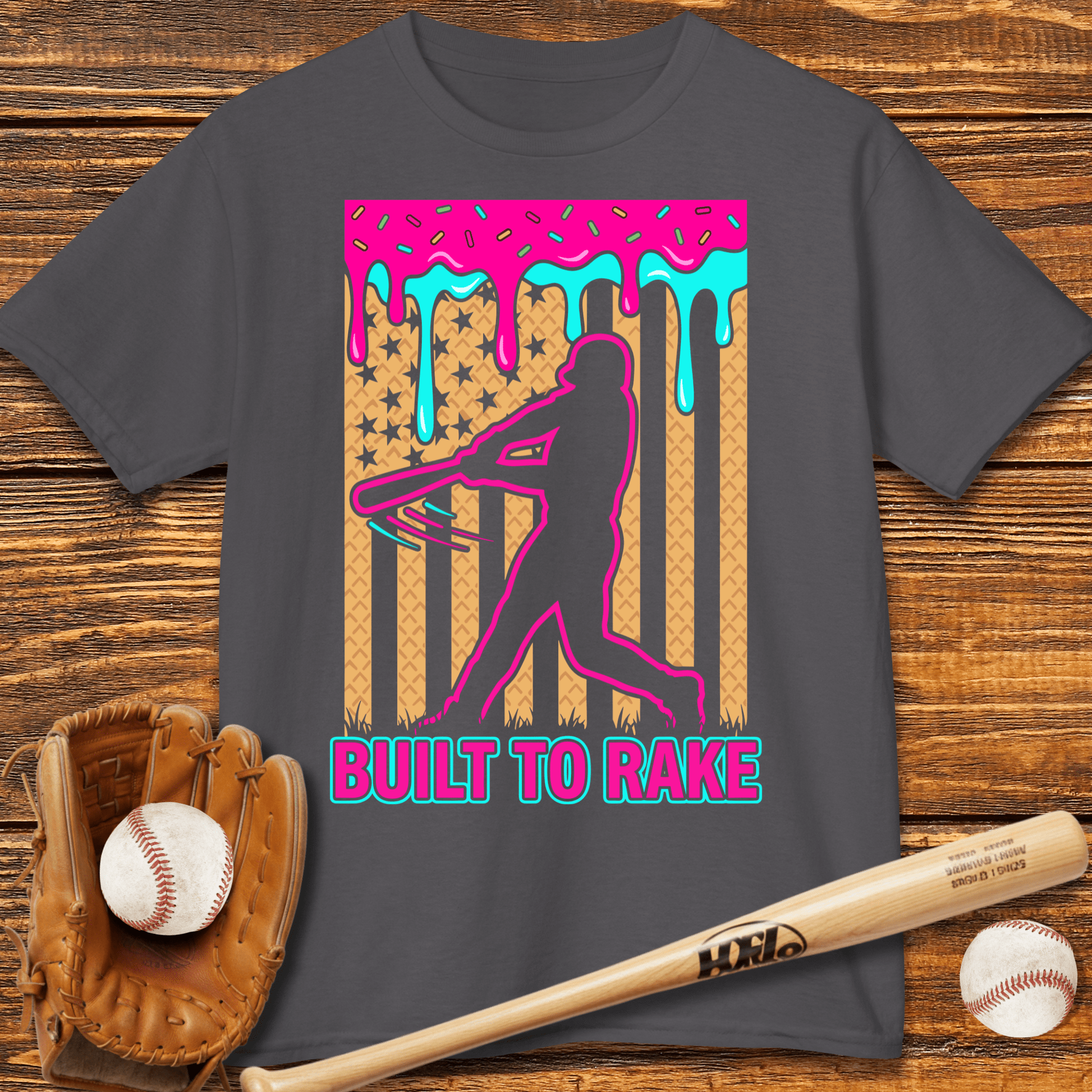 Built To Rake Patriotic Kids T-shirt - HomeRun PrintsKids clothes