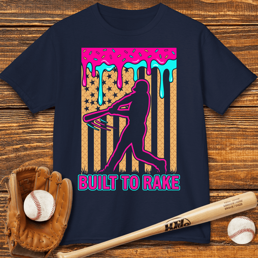 Built To Rake Patriotic Kids T-shirt - HomeRun PrintsKids clothes