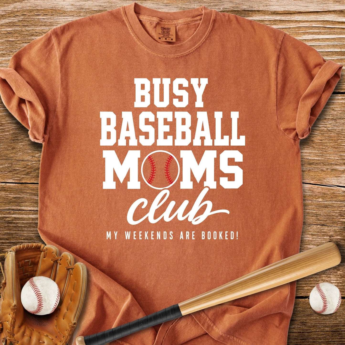 Busy Baseball Moms Club - HomeRun PrintsComfort Colors