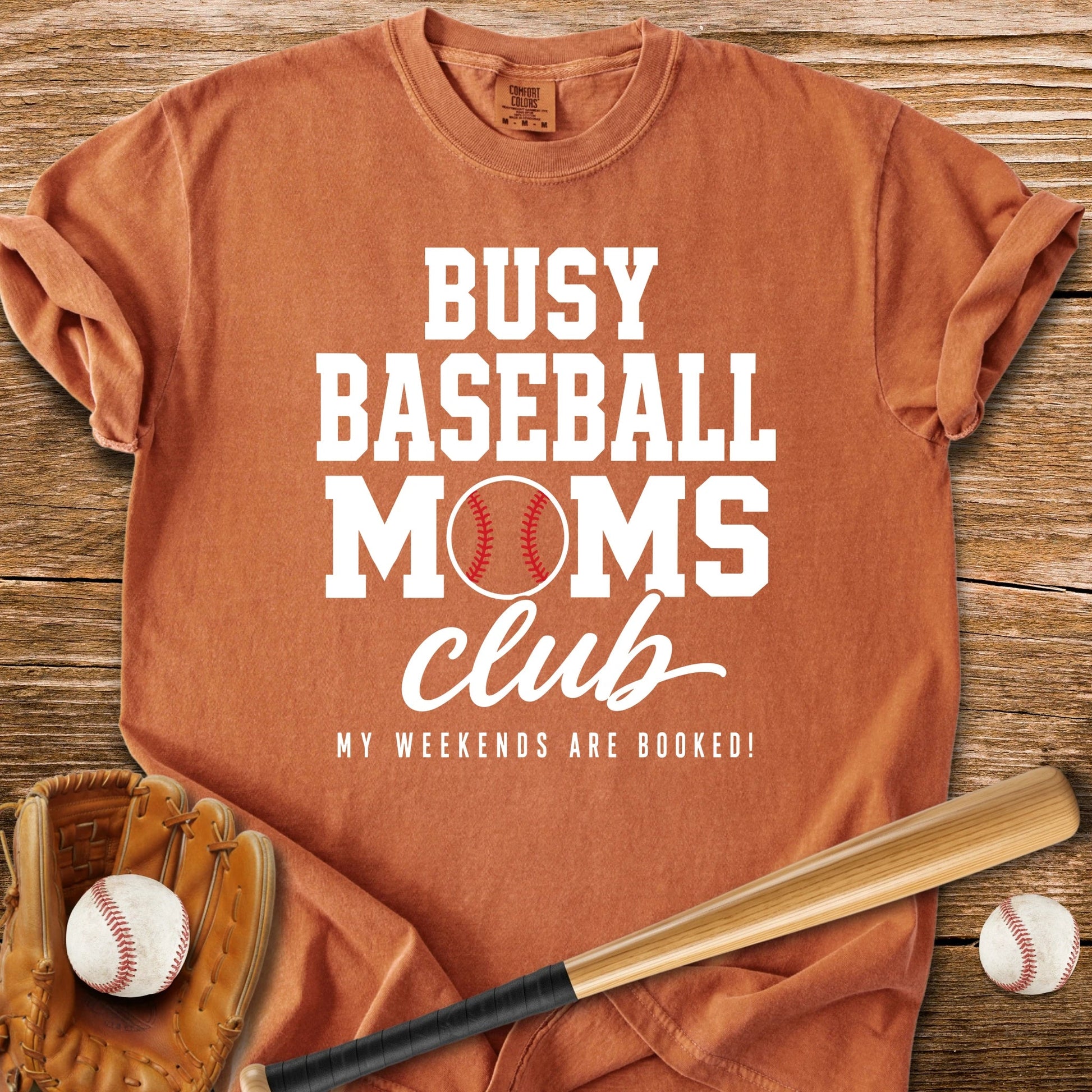 Busy Baseball Moms Club - HomeRun PrintsComfort Colors