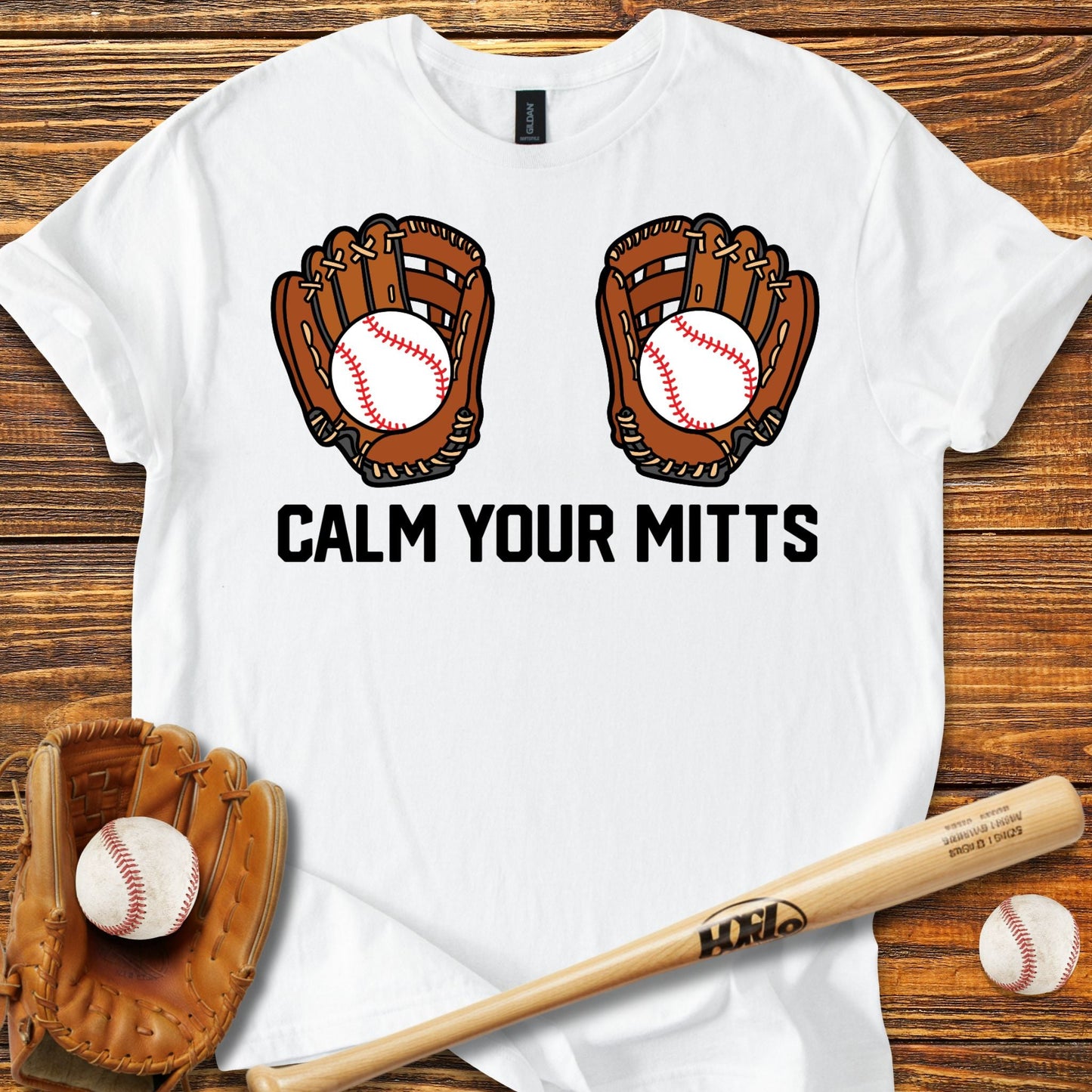 Calm Your Mitts T-Shirt - HomeRun PrintsT-Shirt