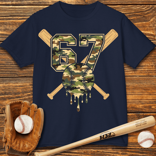 Camo Drip 67 Kids T-Shirt - HomeRun PrintsKids clothes
