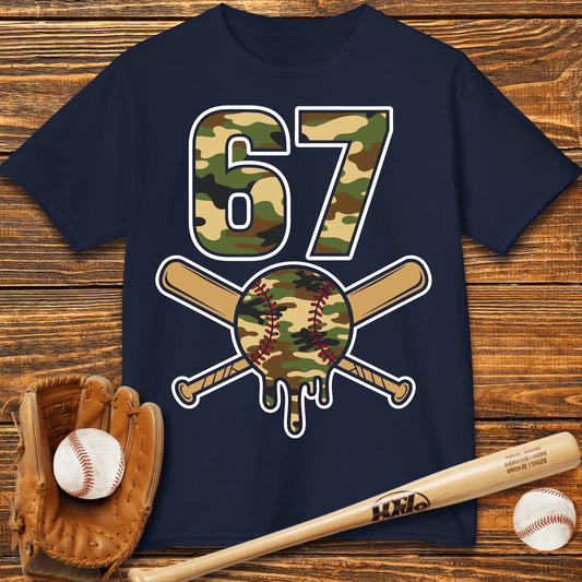 Camo Drip 67 Kids T-Shirt - HomeRun PrintsKids clothes
