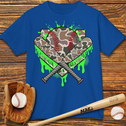 Camo Drip Kids T-Shirt - HomeRun PrintsKids clothes