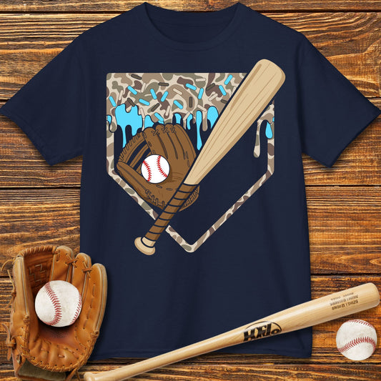 Camo Drip Kids T-Shirt - HomeRun PrintsKids clothes