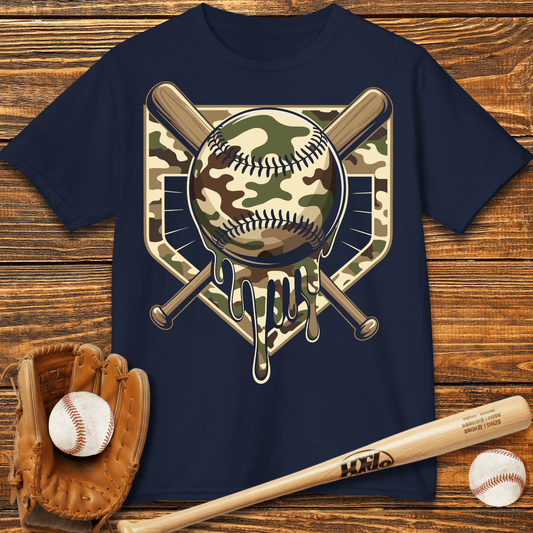 Camo Drip Kids T-Shirt - HomeRun PrintsKids clothes