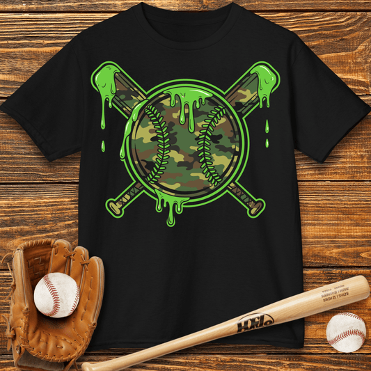 Camo Drip Kids T-Shirt - HomeRun PrintsKids clothes