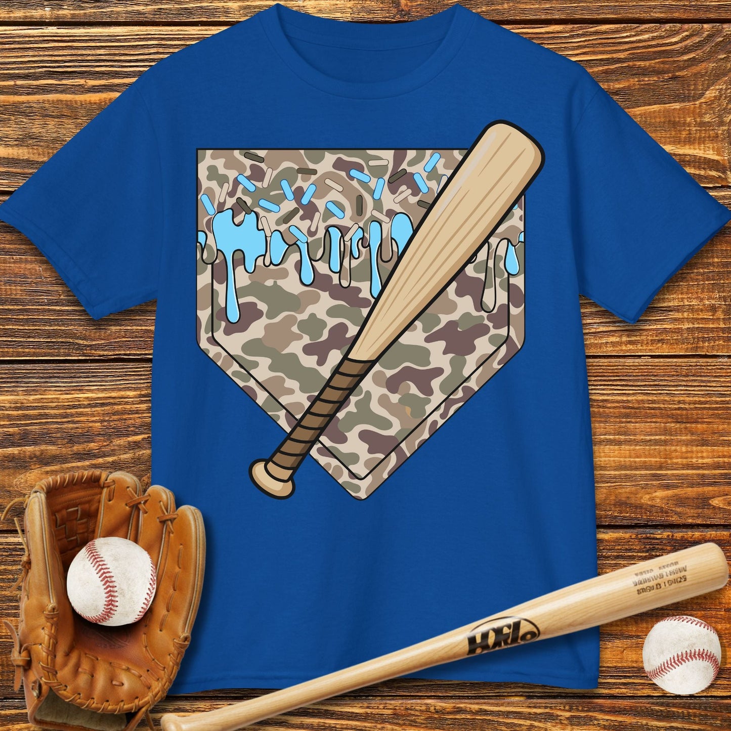 Camo Drip Kids T-Shirt - HomeRun PrintsKids clothes
