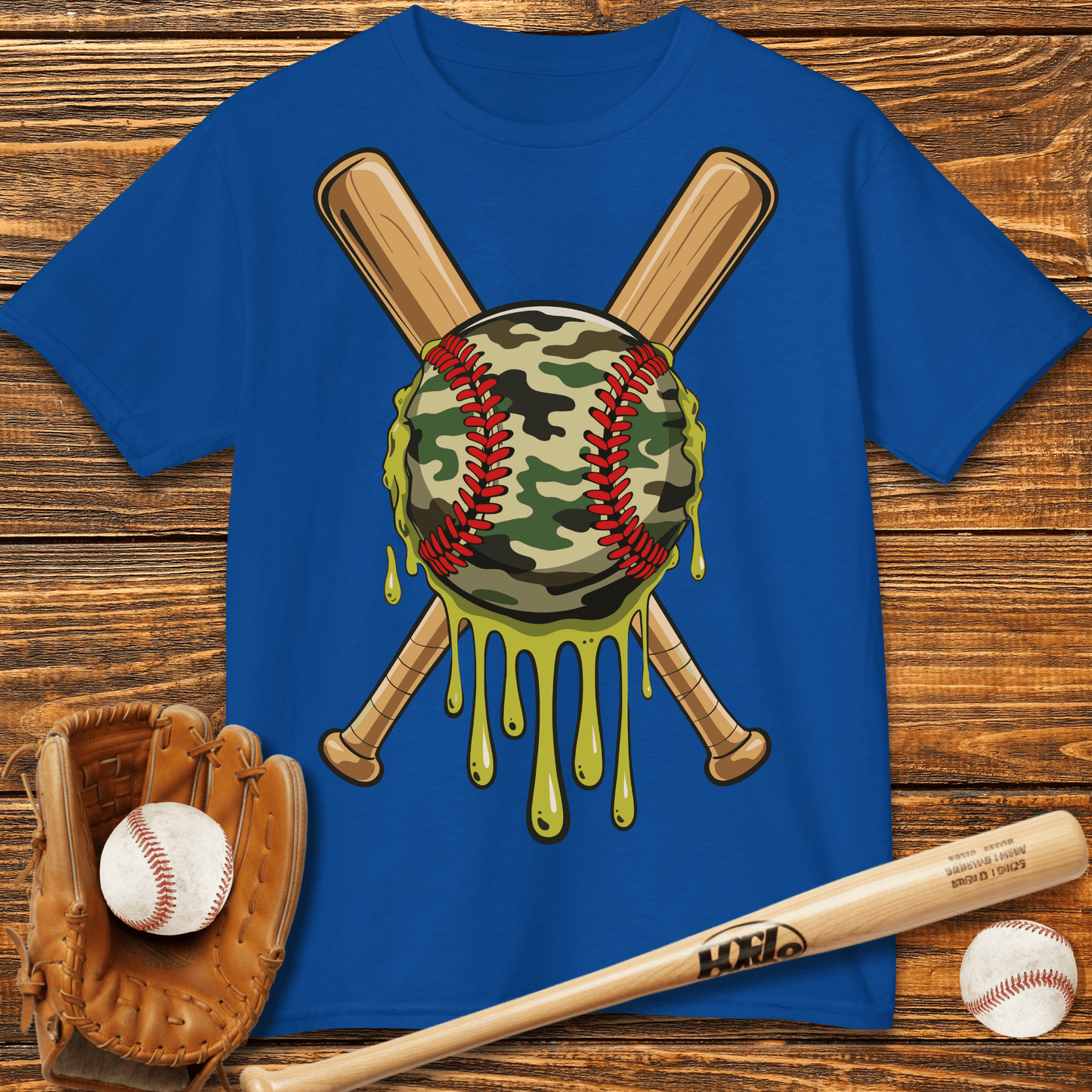 Camo Drip Kids T-Shirt - HomeRun PrintsKids clothes