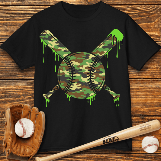 Camo Drip Kids T-Shirt - HomeRun PrintsKids clothes