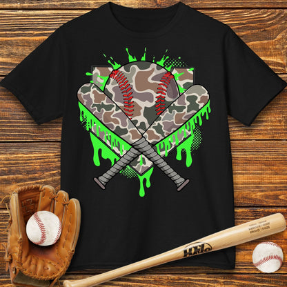 Camo Drip Kids T-Shirt - HomeRun PrintsKids clothes