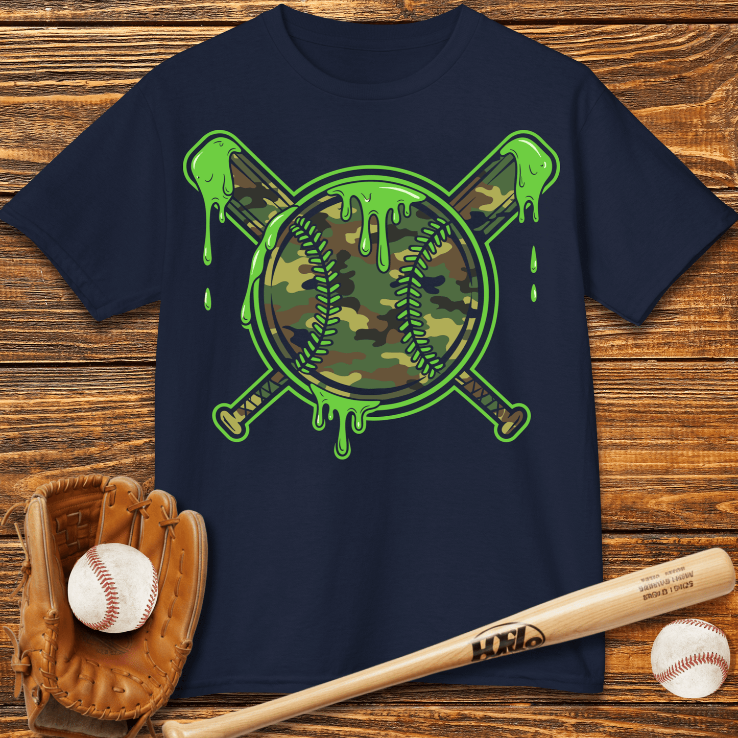 Camo Drip Kids T-Shirt - HomeRun PrintsKids clothes