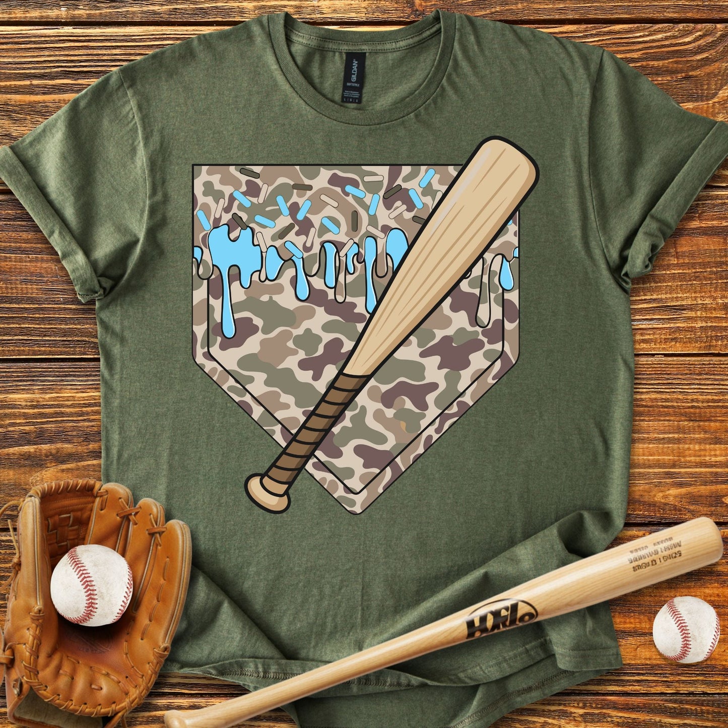 Camo Drip T-shirt - HomeRun PrintsT-Shirt