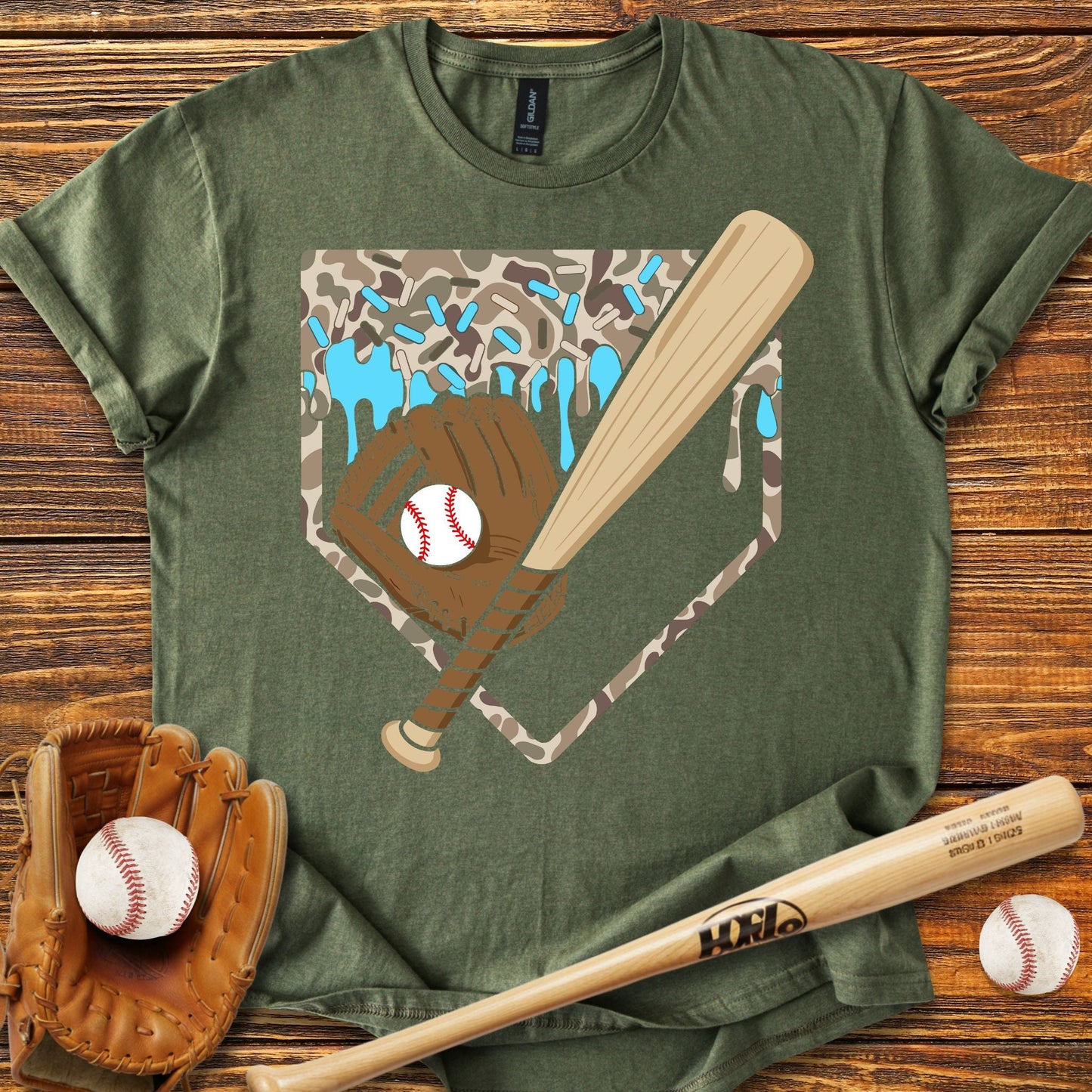 Camo Drip T-shirt - HomeRun PrintsT-Shirt