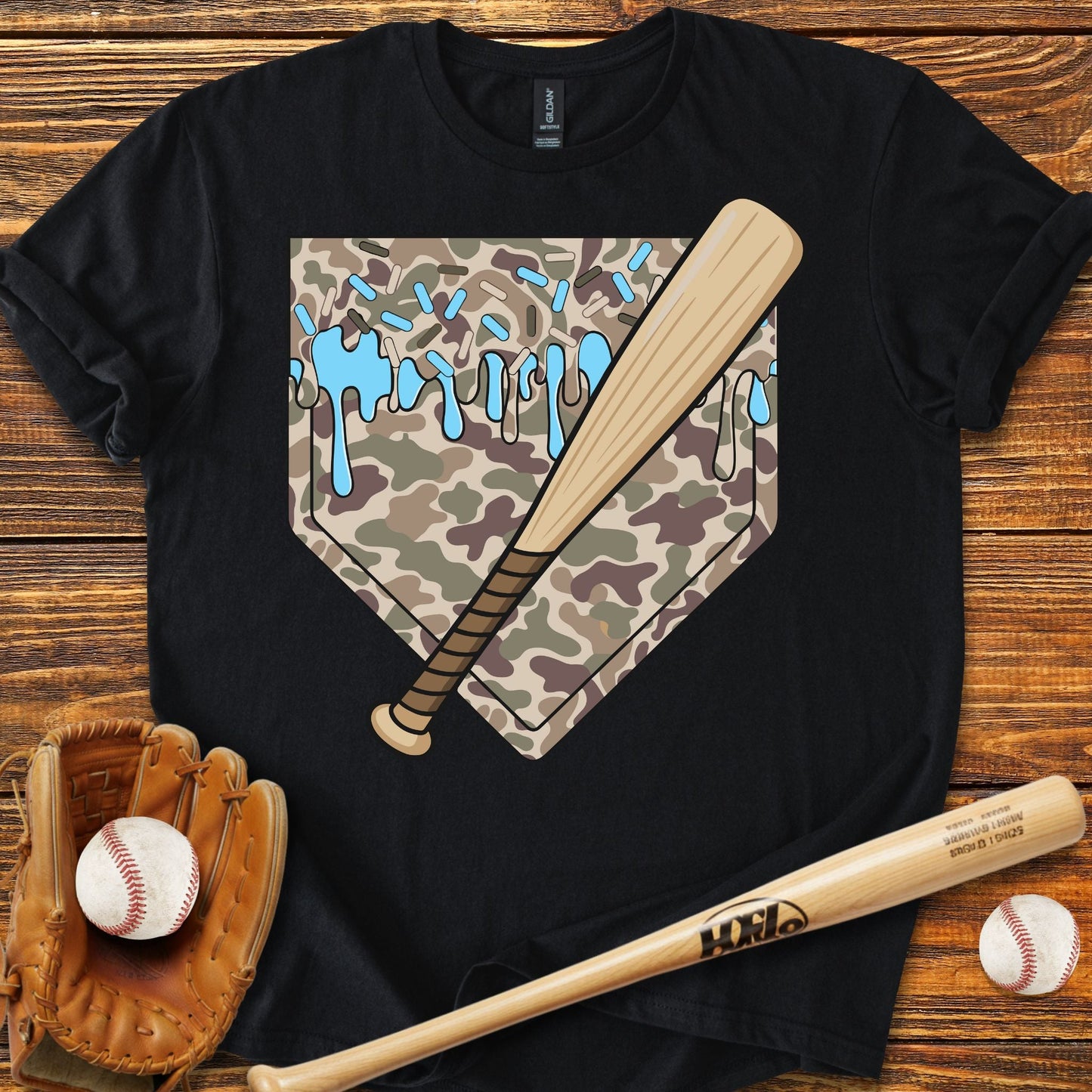 Camo Drip T-shirt - HomeRun PrintsT-Shirt