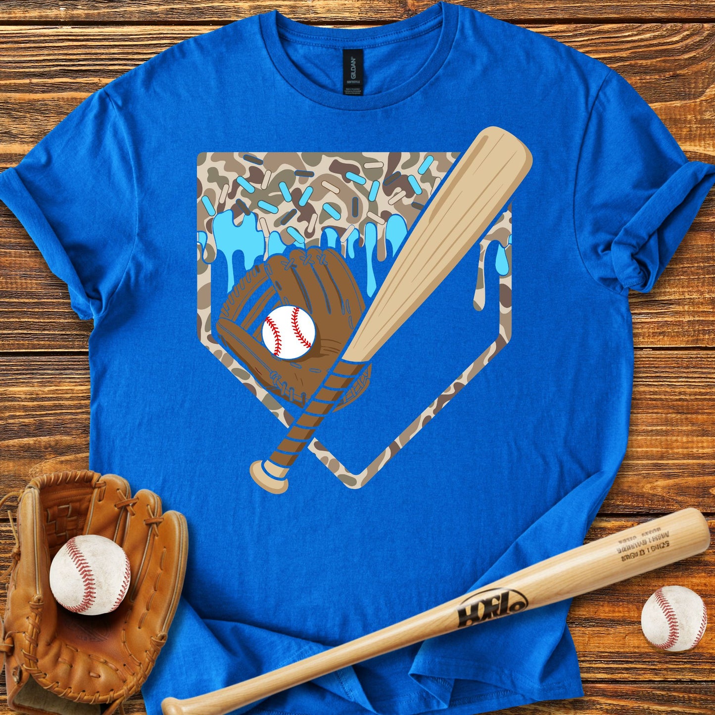Camo Drip T-shirt - HomeRun PrintsT-Shirt