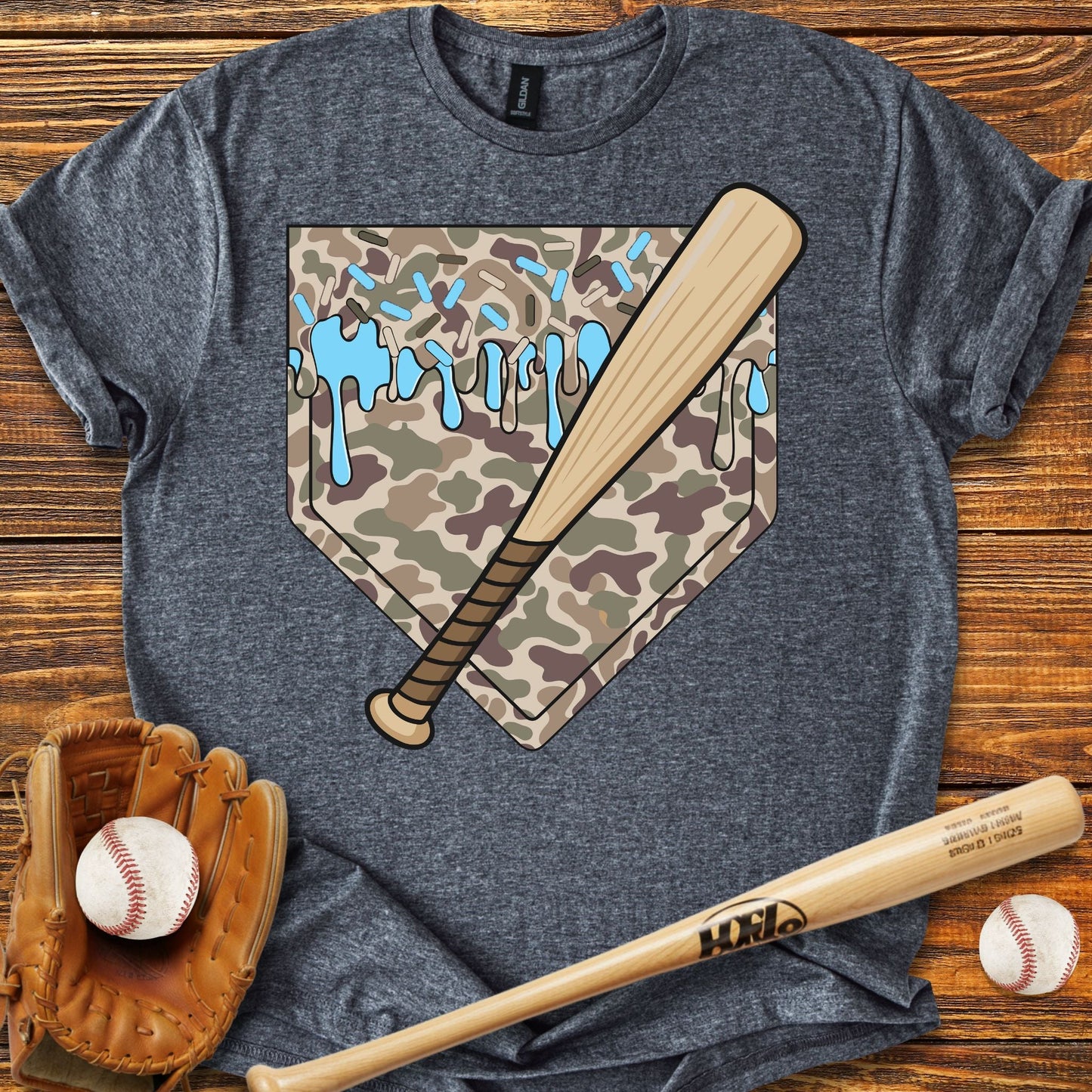 Camo Drip T-shirt - HomeRun PrintsT-Shirt