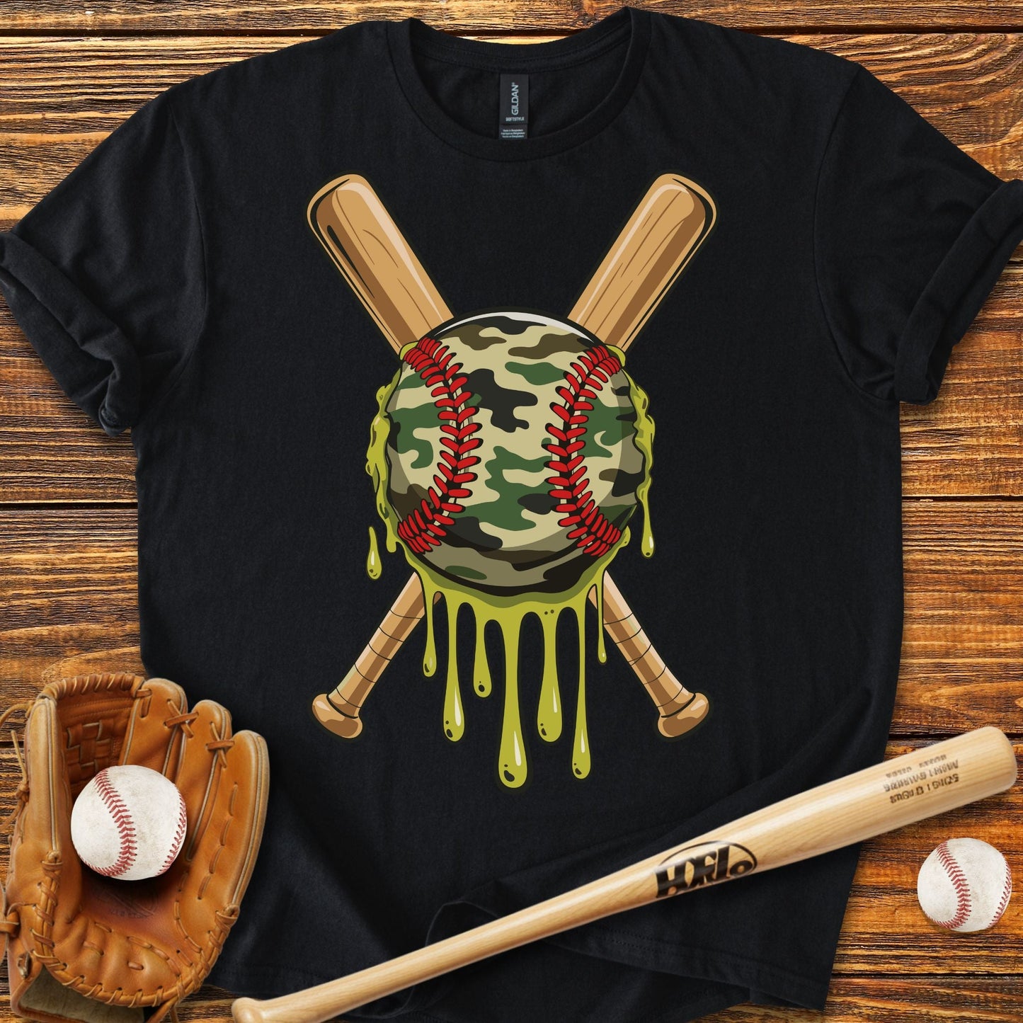Camo Drip T-Shirt - HomeRun PrintsT-Shirt