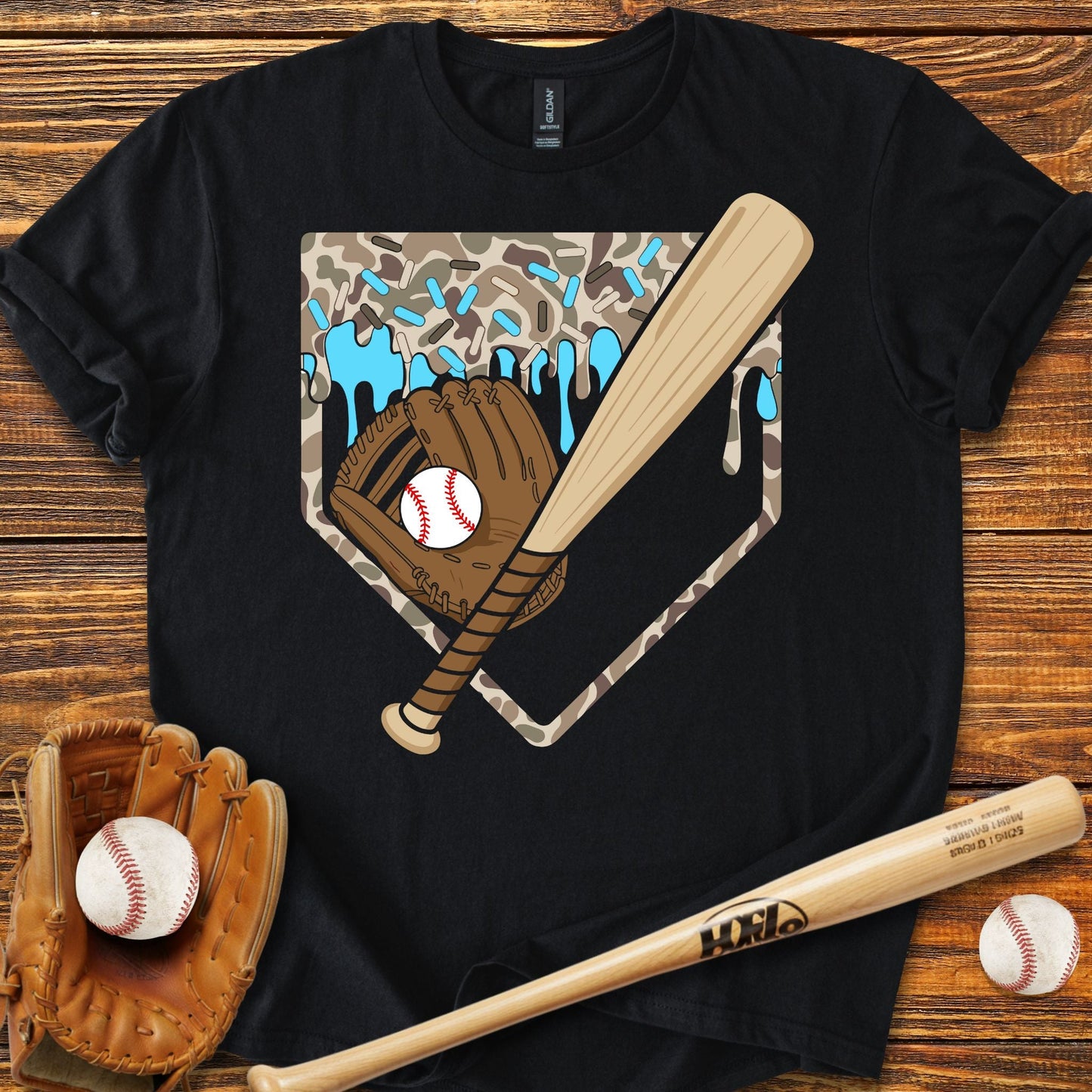 Camo Drip T-shirt - HomeRun PrintsT-Shirt