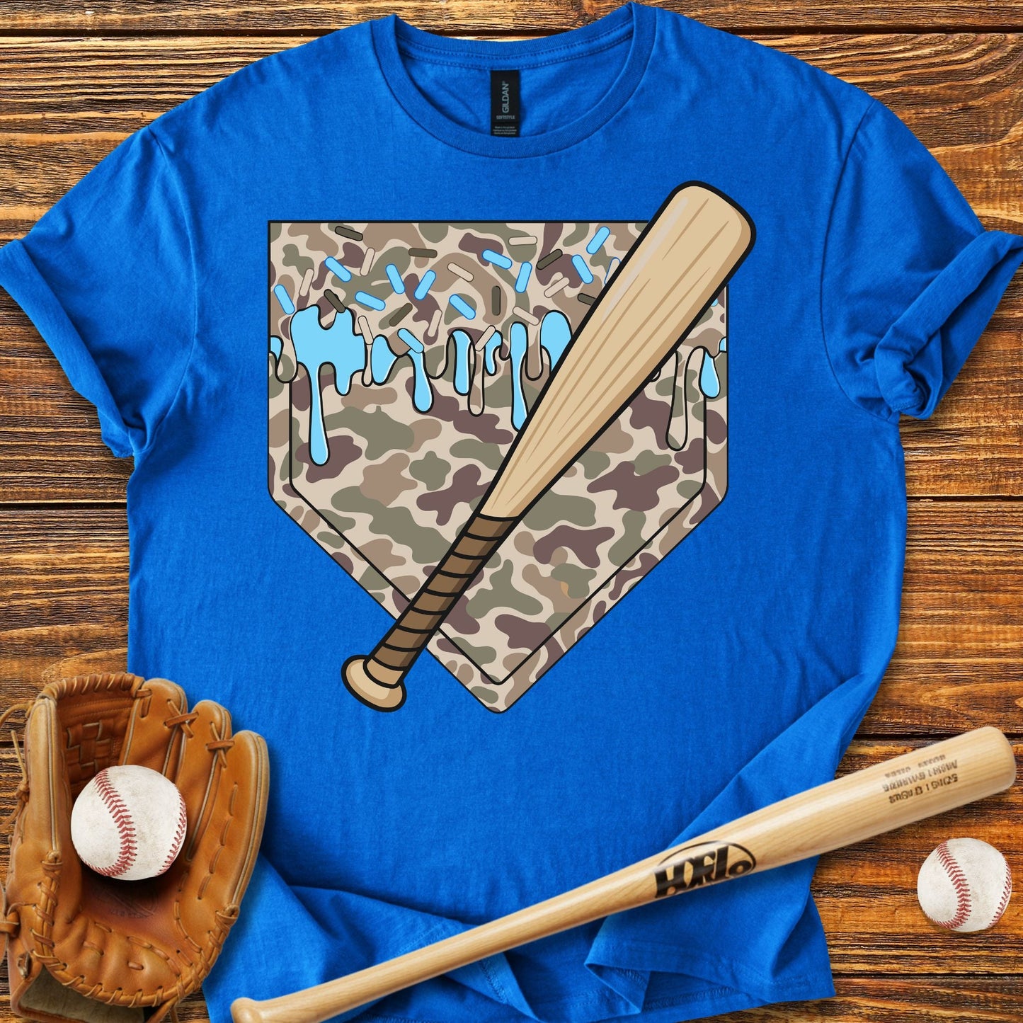 Camo Drip T-shirt - HomeRun PrintsT-Shirt