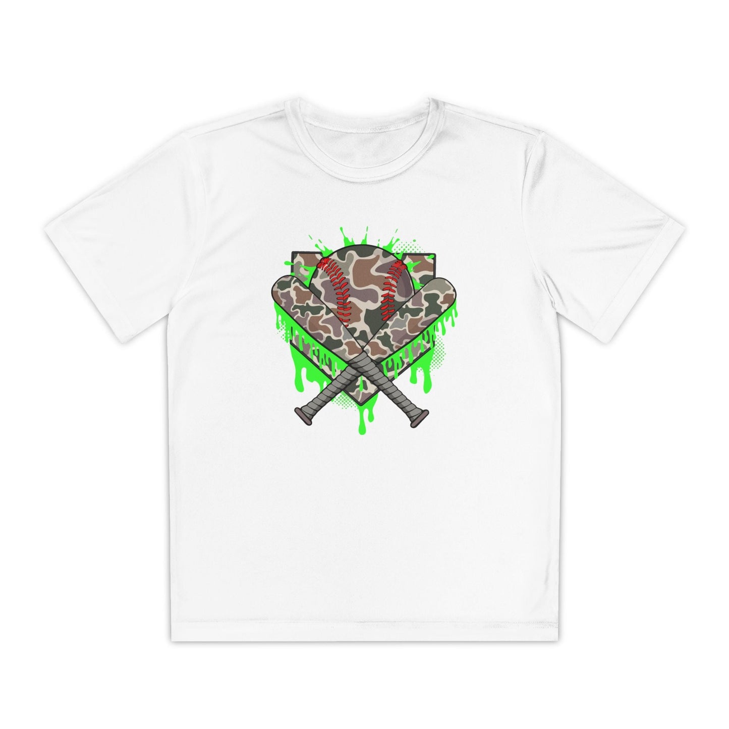 Camo Drip Youth Athletic Tee - HomeRun PrintsKids clothes
