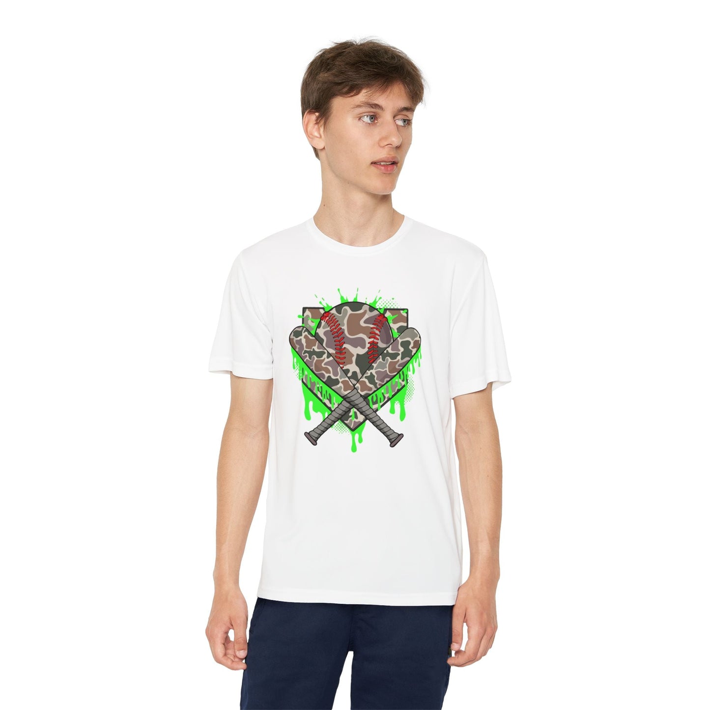 Camo Drip Youth Athletic Tee - HomeRun PrintsKids clothes