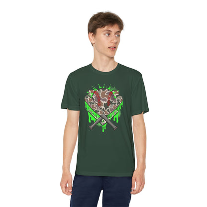 Camo Drip Youth Athletic Tee - HomeRun PrintsKids clothes