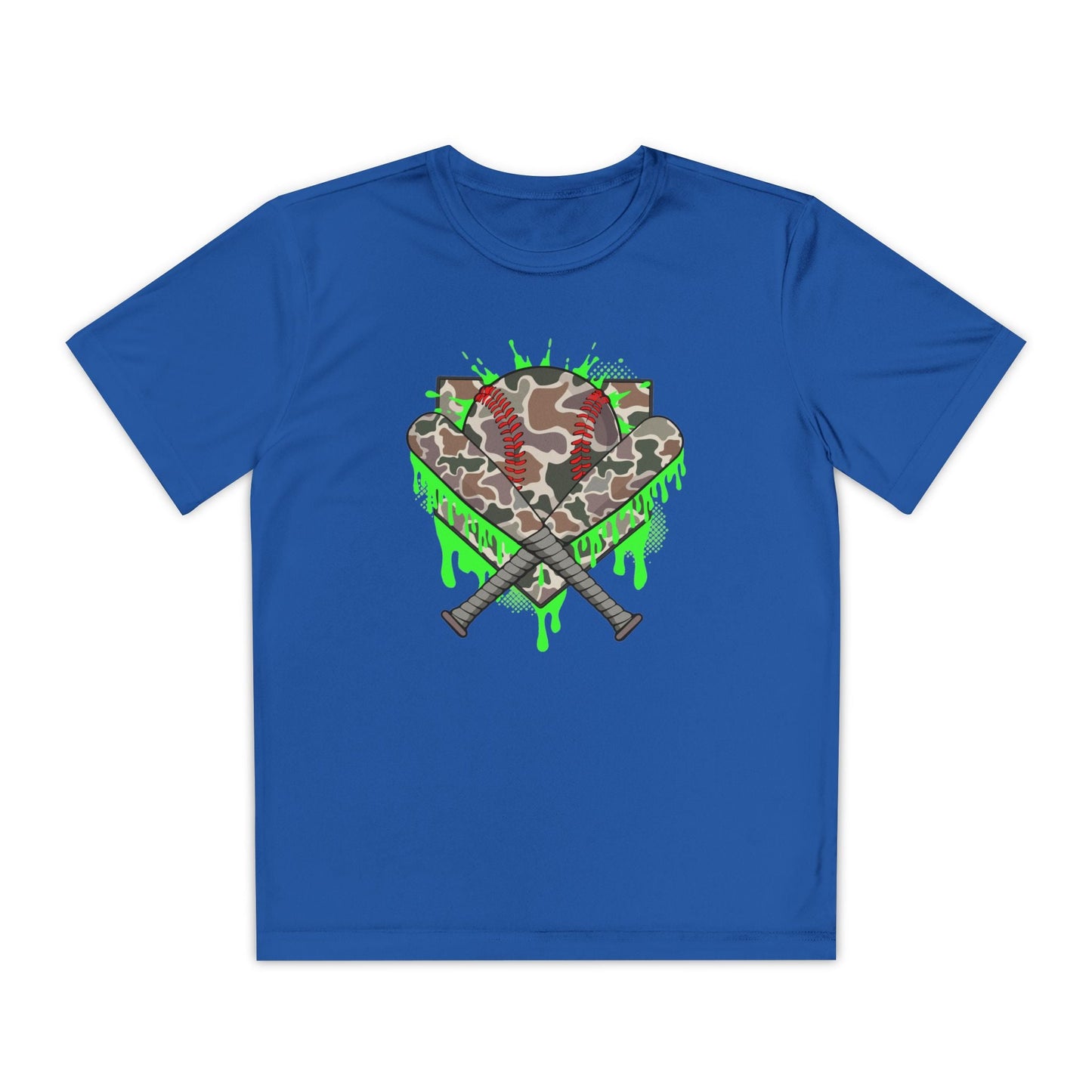 Camo Drip Youth Athletic Tee - HomeRun PrintsKids clothes