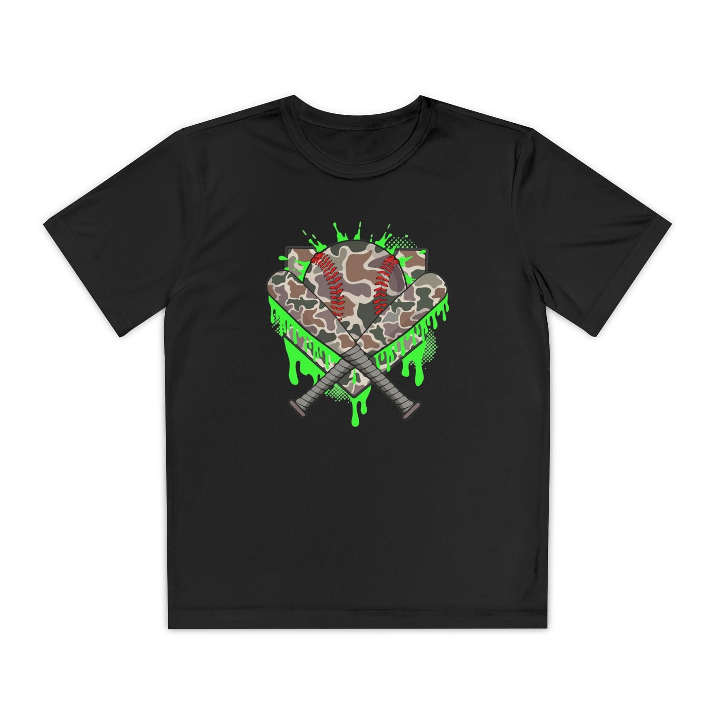Camo Drip Youth Athletic Tee - HomeRun PrintsKids clothes