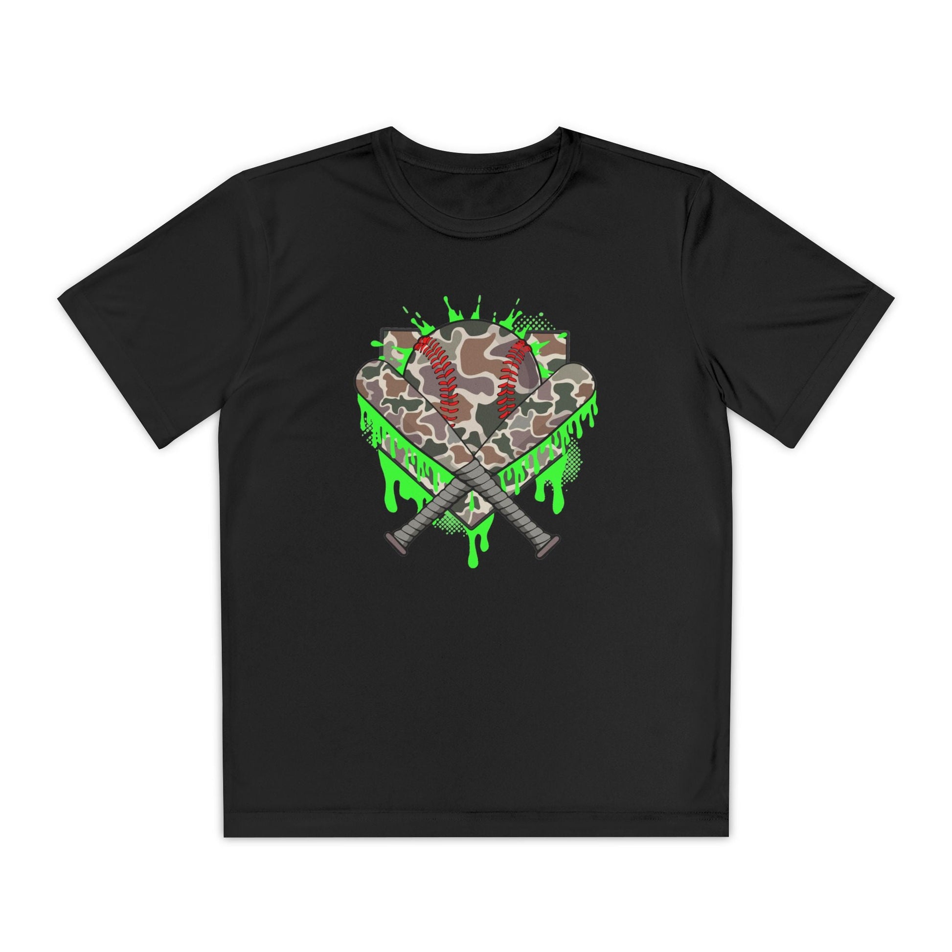 Camo Drip Youth Athletic Tee - HomeRun PrintsKids clothes