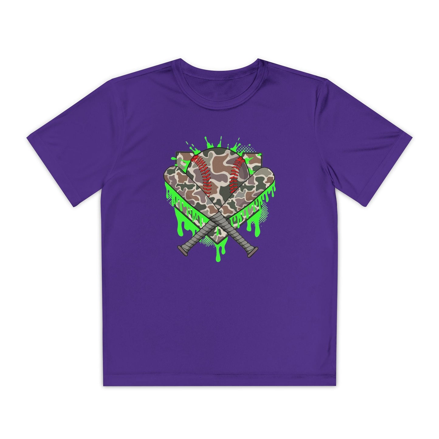 Camo Drip Youth Athletic Tee - HomeRun PrintsKids clothes