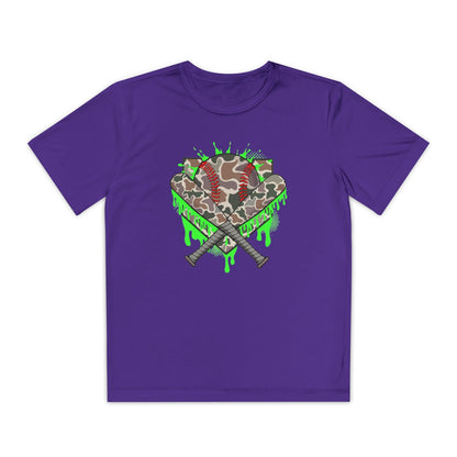 Camo Drip Youth Athletic Tee - HomeRun PrintsKids clothes