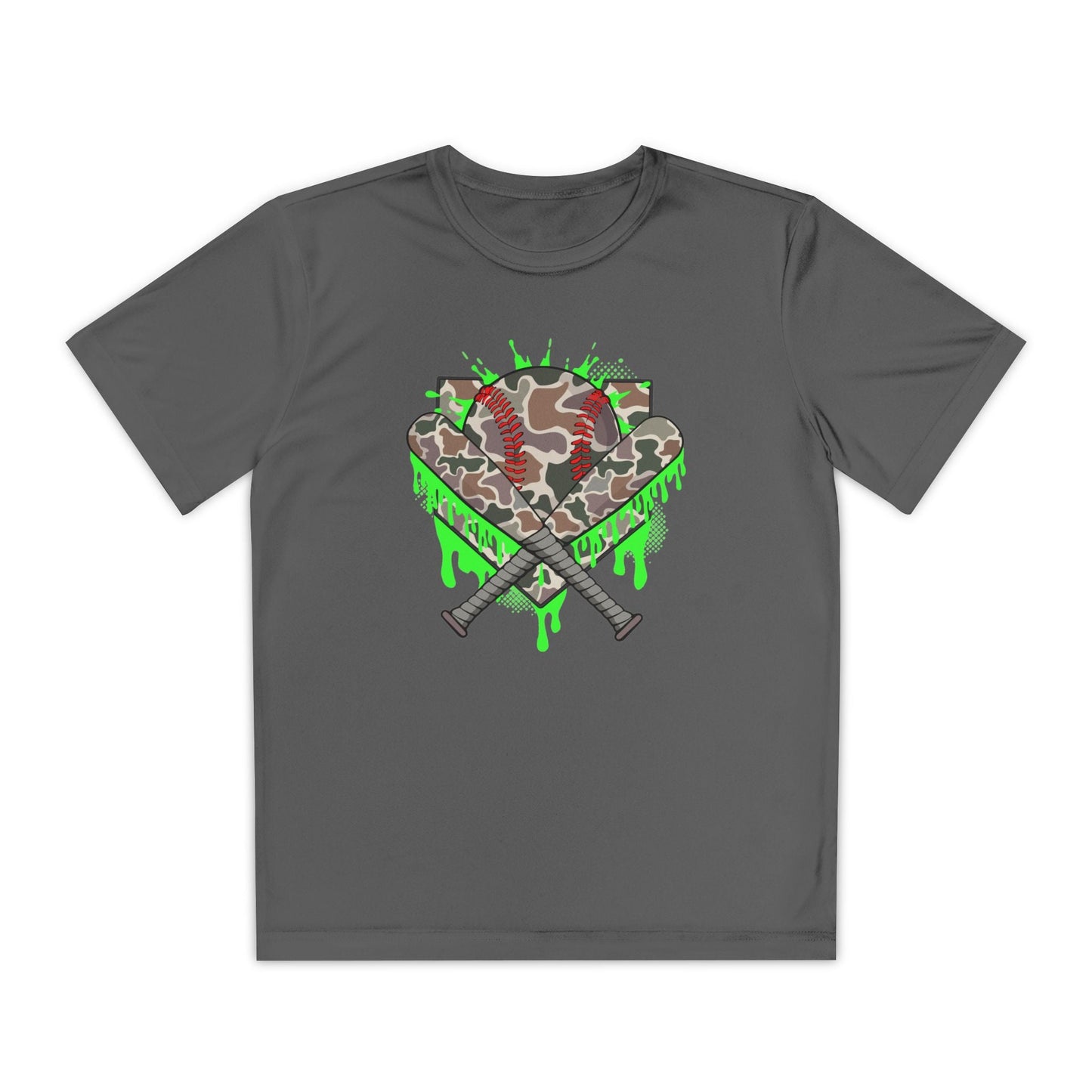Camo Drip Youth Athletic Tee - HomeRun PrintsKids clothes