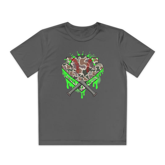 Camo Drip Youth Athletic Tee - HomeRun PrintsKids clothes