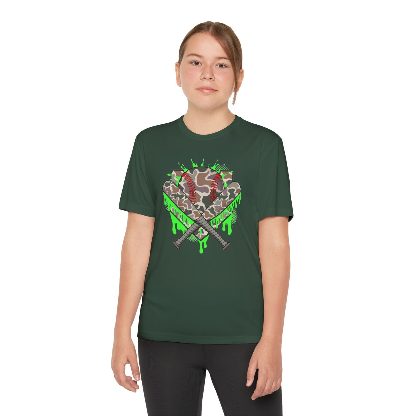 Camo Drip Youth Athletic Tee - HomeRun PrintsKids clothes