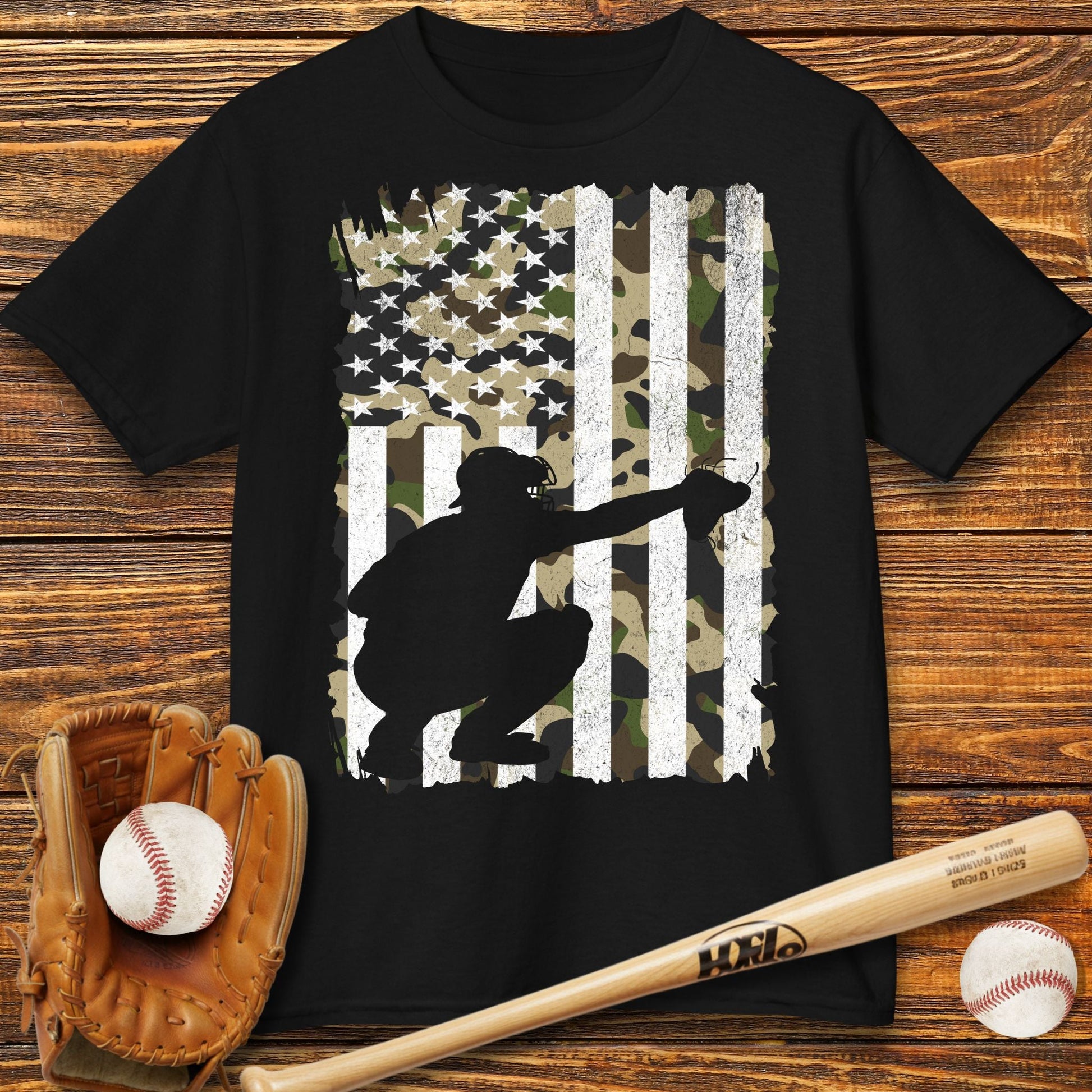Camouflage Catcher Kids T-Shirt - HomeRun PrintsKids clothes