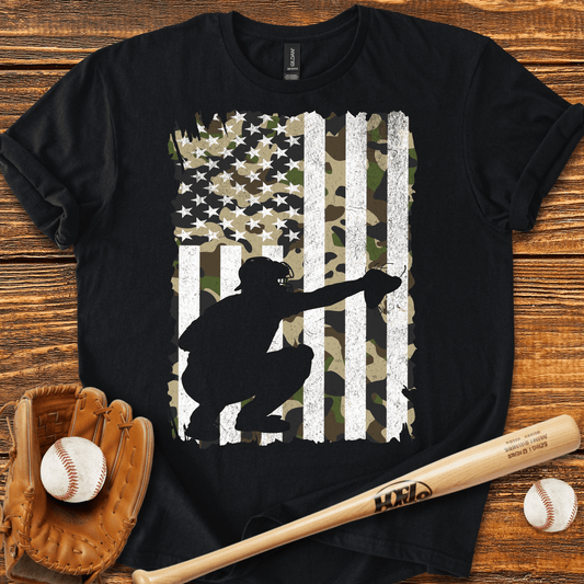 Camouflage Catcher T-Shirt - HomeRun PrintsT-Shirt