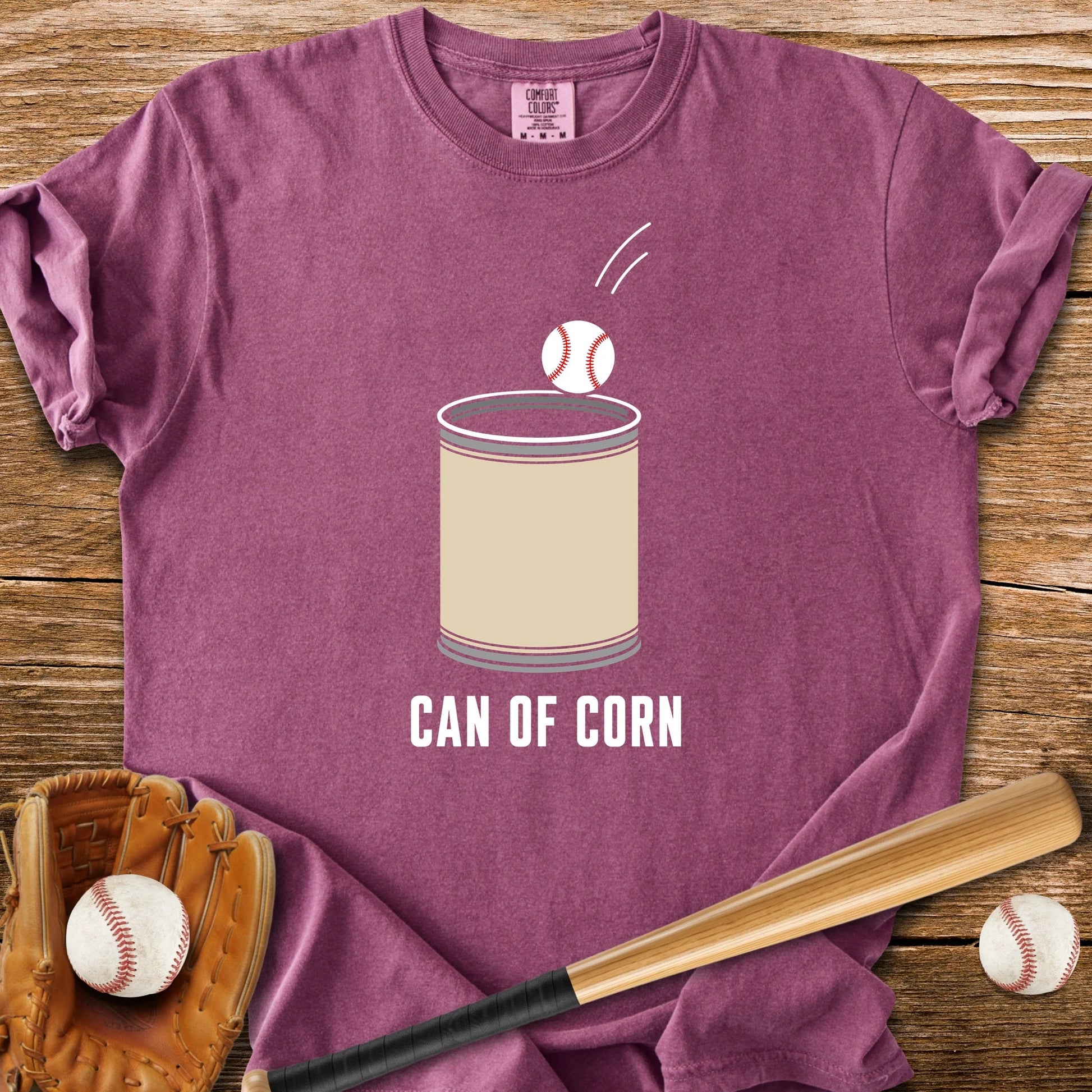 Can Of Corn Baseball - HomeRun PrintsComfort Colors