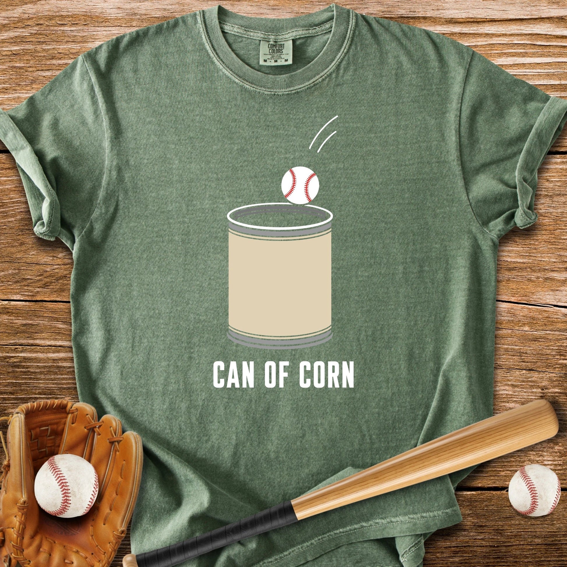 Can Of Corn Baseball - HomeRun PrintsComfort Colors