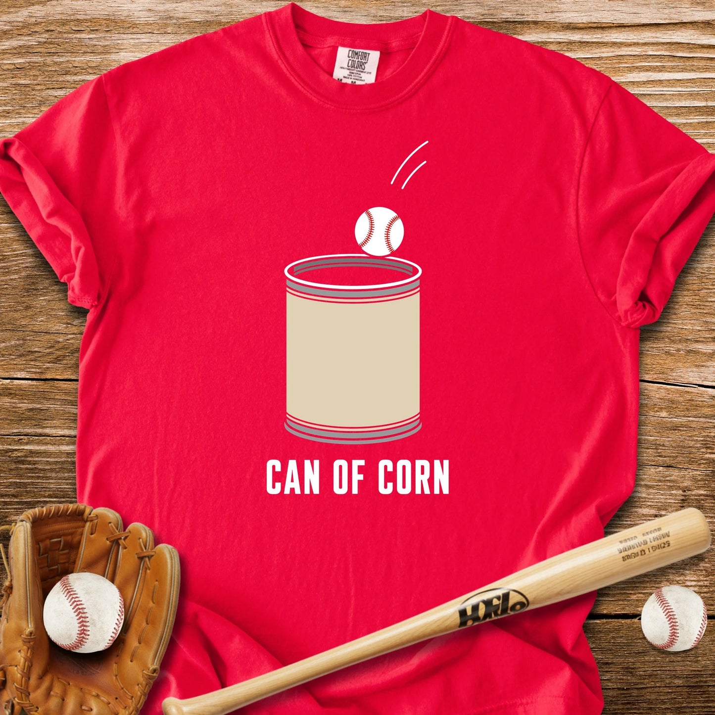 Can Of Corn Baseball - HomeRun PrintsComfort Colors