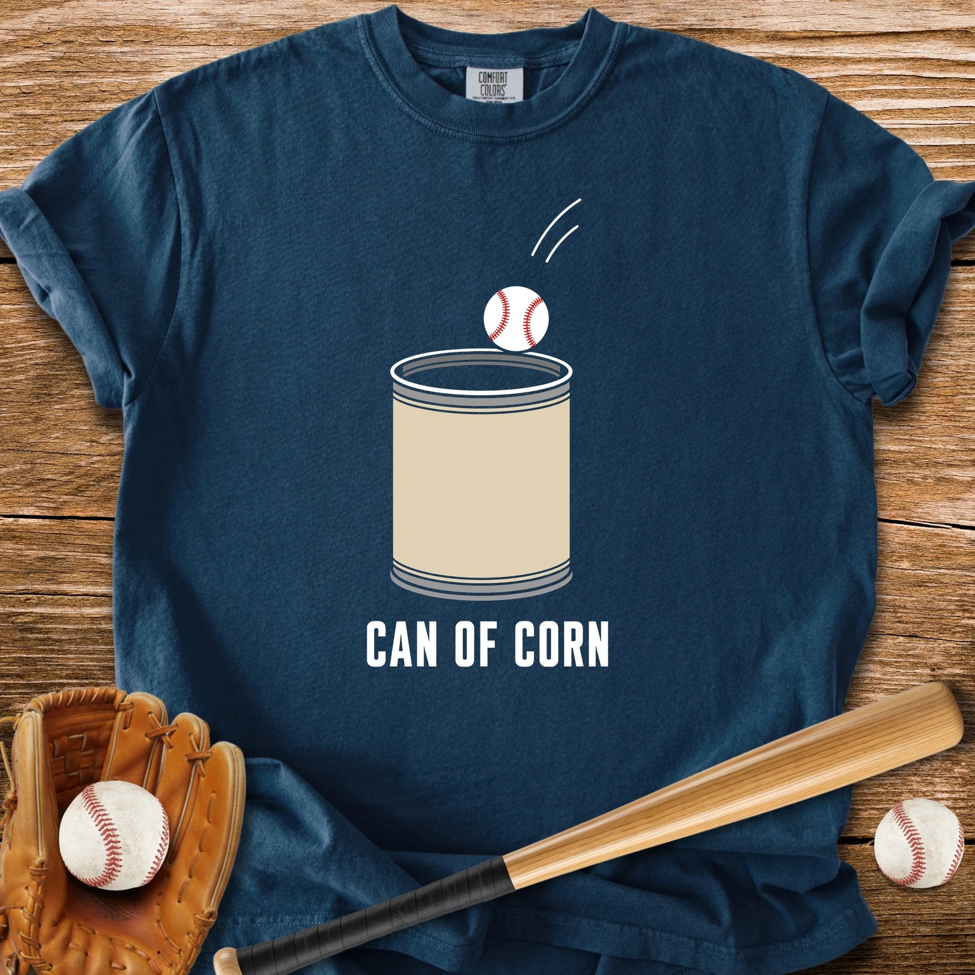 Can Of Corn Baseball - HomeRun PrintsComfort Colors