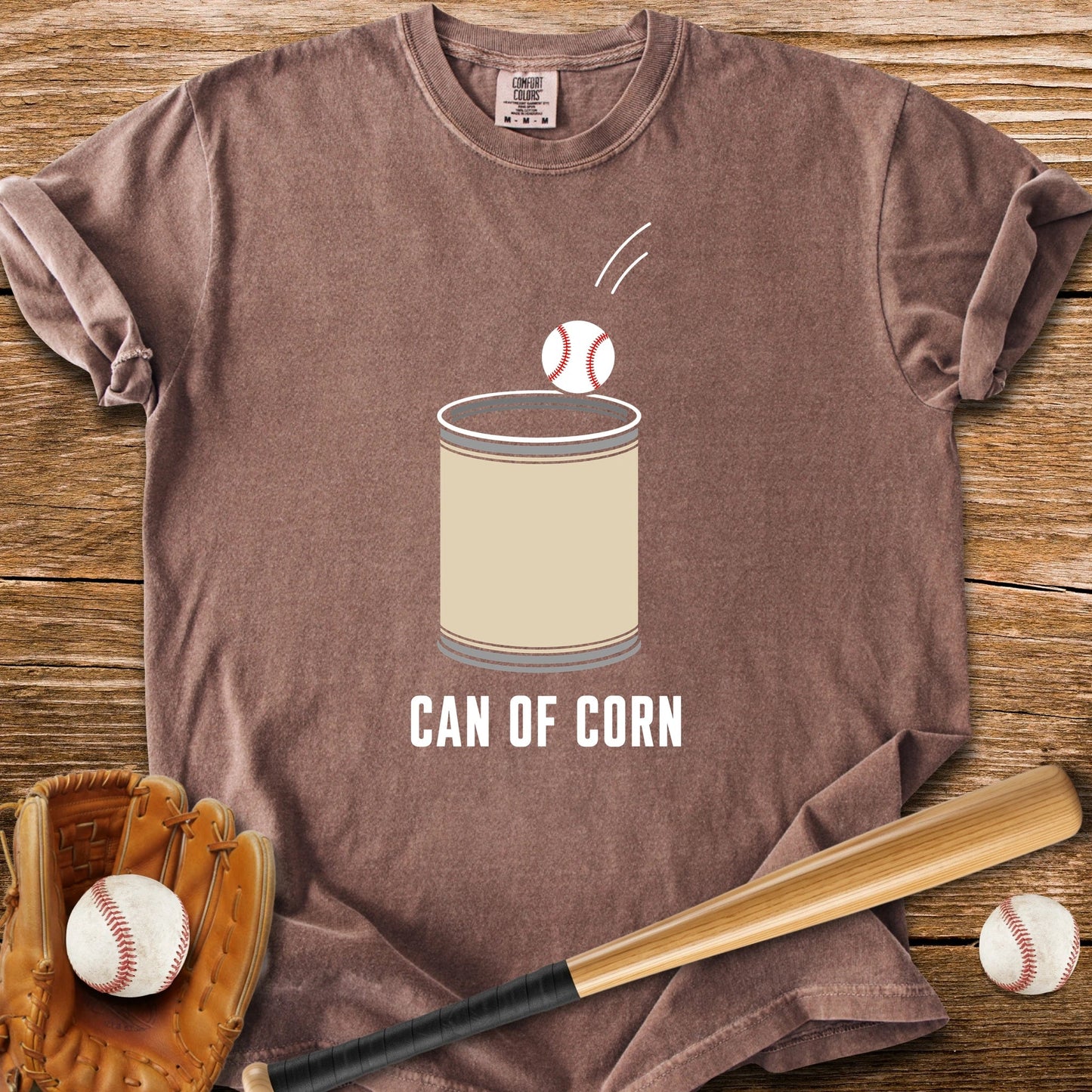 Can Of Corn Baseball - HomeRun PrintsComfort Colors
