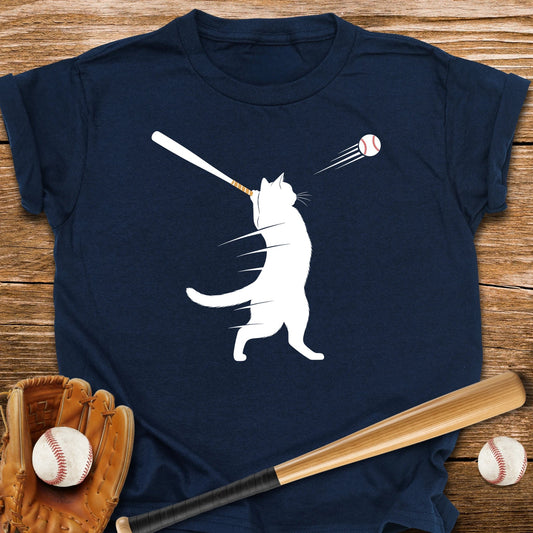 Cat Baseball Youth Tee - HomeRun PrintsKids clothes