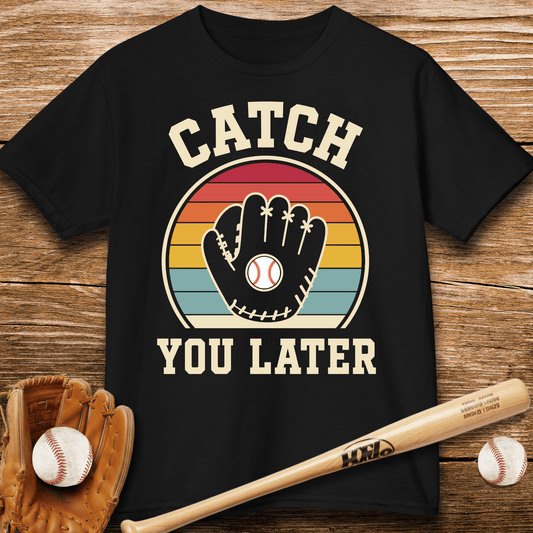 Catch You Later Catcher Kids T-shirt - HomeRun PrintsKids clothes