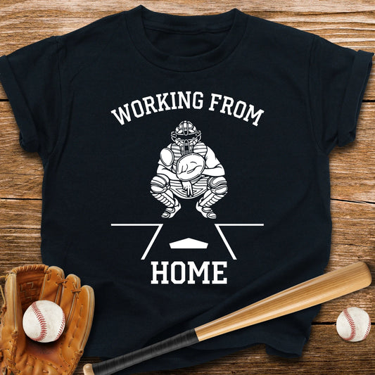 Catcher Clocks In At Home Youth Tee - HomeRun PrintsKids clothes