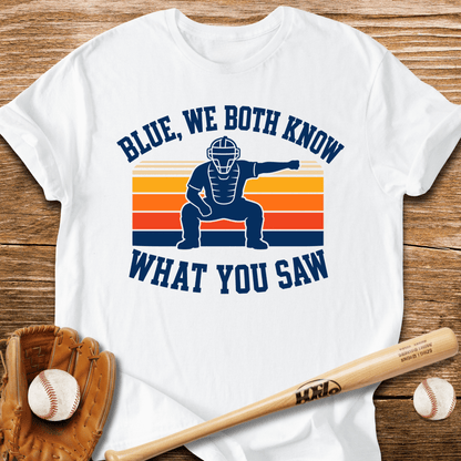 Catcher Frames The Ump T-Shirt - HomeRun PrintsT-Shirt