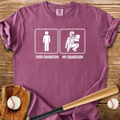 Catcher Grandson - HomeRun PrintsComfort Colors